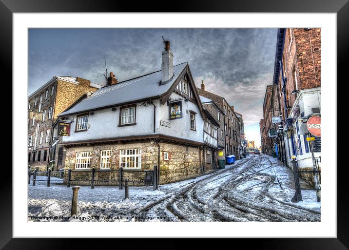The Kings Arms York Framed Mounted Print by Allan Briggs