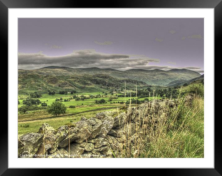 Lake District Framed Mounted Print by Allan Briggs