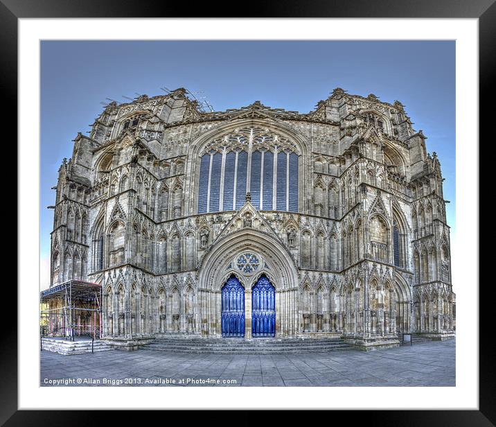 York Minster Distorted Framed Mounted Print by Allan Briggs