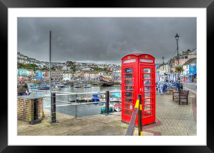 Brixham Framed Mounted Print by Allan Briggs