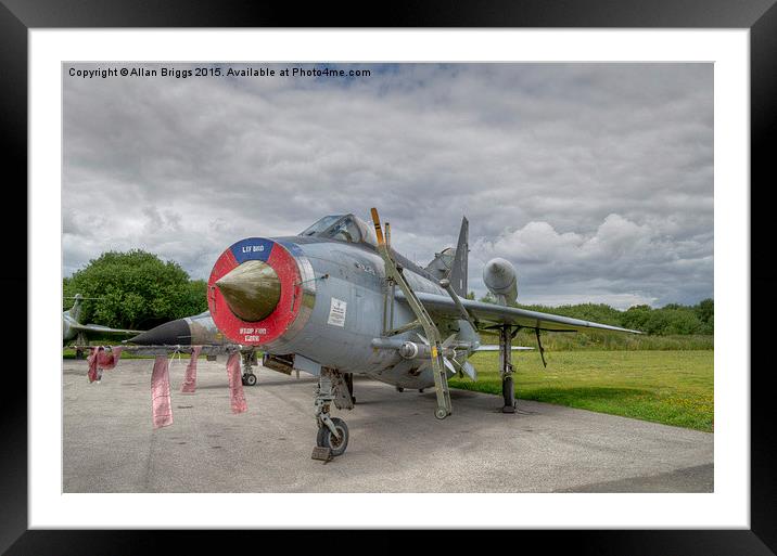  English Electric Lightning F6 Framed Mounted Print by Allan Briggs