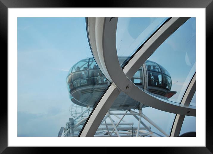 London Eye Framed Mounted Print by Madeline Harris