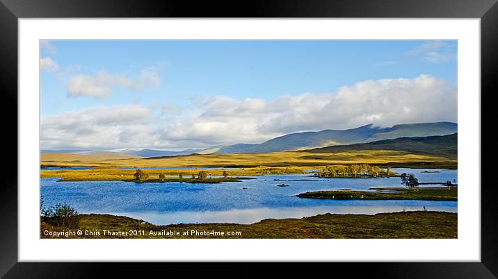 Loch Ba Framed Mounted Print by Chris Thaxter