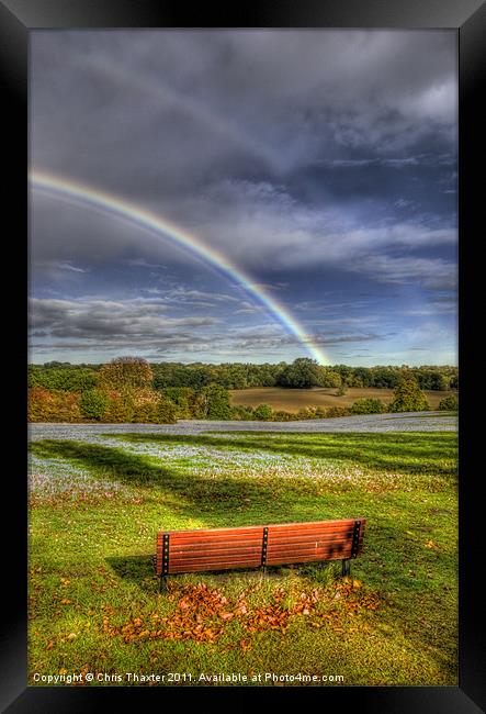 Rainbow View Framed Print by Chris Thaxter