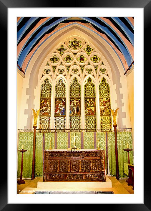 St John the Evangalist Lemsford Herts Framed Mounted Print by Chris Thaxter