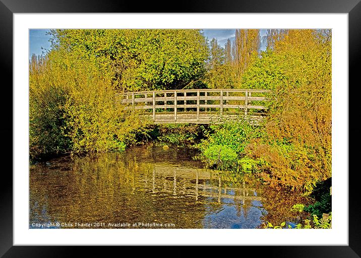 The Bridge Framed Mounted Print by Chris Thaxter