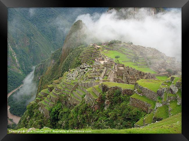 Machu Picchu Framed Print by Chris Thaxter