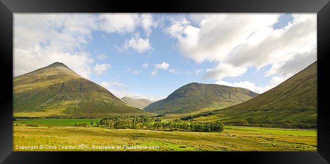 A view over Rannoch Moor Framed Print by Chris Thaxter
