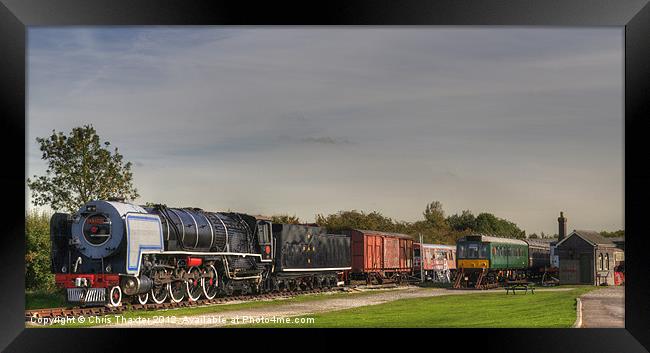 Giant Steam Engine Framed Print by Chris Thaxter