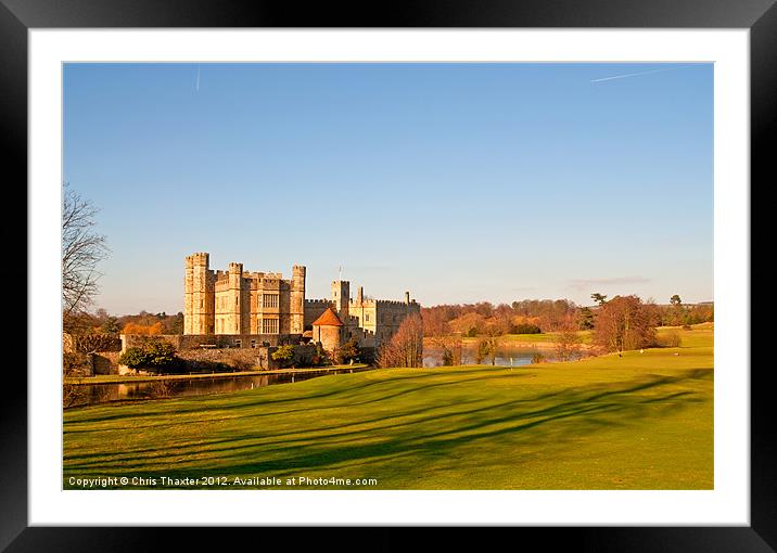 Leeds Castle Golf Course View Framed Mounted Print by Chris Thaxter