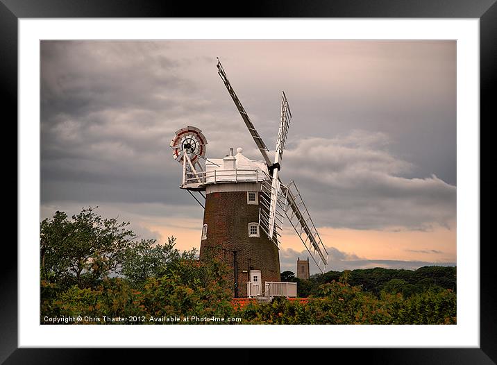 Cley Windmill Framed Mounted Print by Chris Thaxter