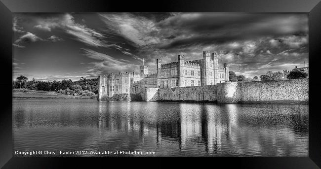 Leeds Castle Reflections Framed Print by Chris Thaxter