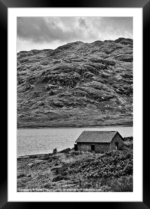 Loch Arklet Boathouse Framed Mounted Print by Chris Thaxter