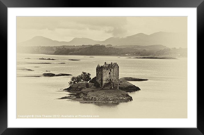 Castle Stalker Framed Mounted Print by Chris Thaxter