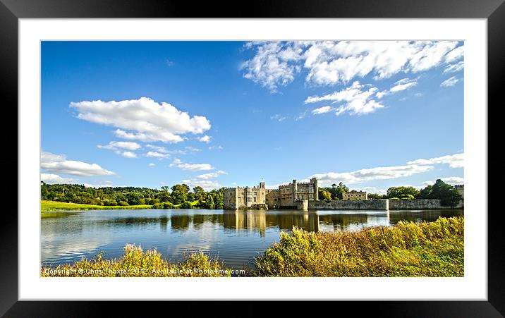 Leeds Castle Framed Mounted Print by Chris Thaxter