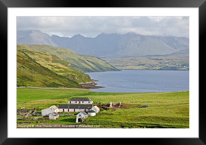 Loch Harport and the Cuillins Isle of Skye Framed Mounted Print by Chris Thaxter