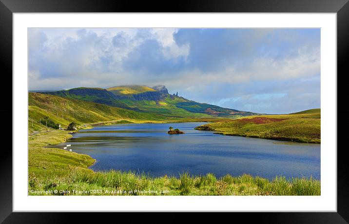Loch Fada to the Storr Framed Mounted Print by Chris Thaxter