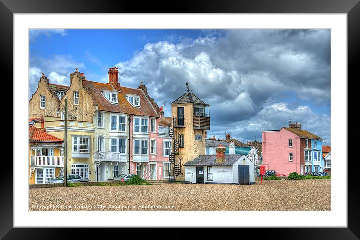 Magnificent Aldeburgh Lookout Tower Framed Mounted Print by Chris Thaxter