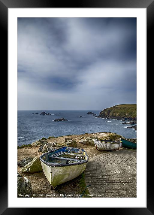 Serenity at Lizard Point Framed Mounted Print by Chris Thaxter
