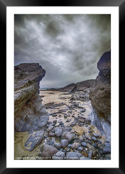 Gap in the Rocks Framed Mounted Print by Chris Thaxter