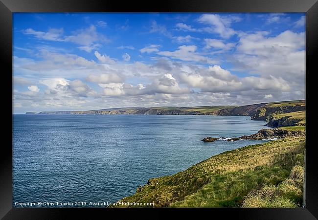 Port Isaac to Tintagel View Framed Print by Chris Thaxter