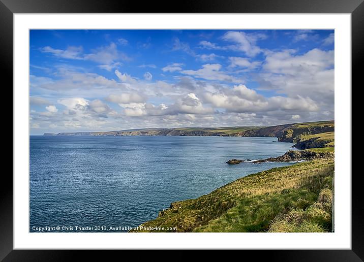 Port Isaac to Tintagel View Framed Mounted Print by Chris Thaxter