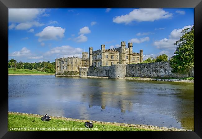 Leeds Castle Moat 2 Framed Print by Chris Thaxter