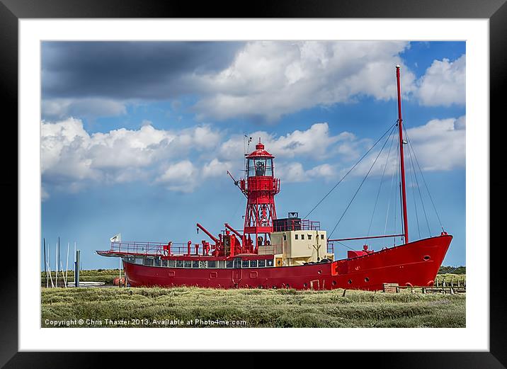 Lightship LV15 Trinity 2 Framed Mounted Print by Chris Thaxter