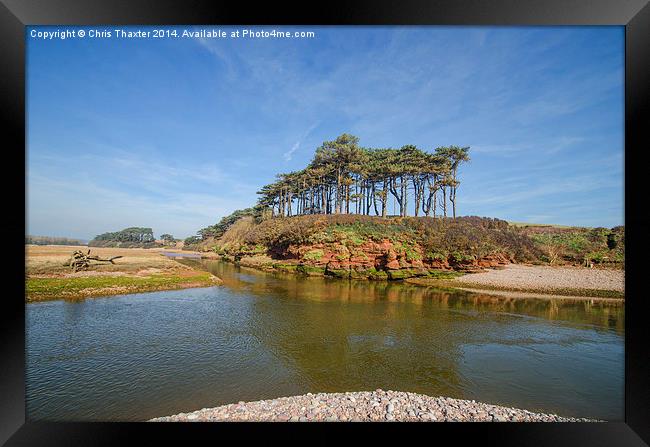 Dragons Back Budleigh Salterton Framed Print by Chris Thaxter