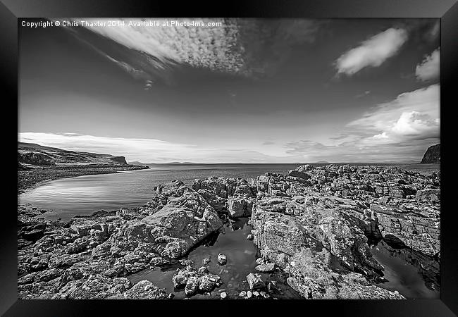 Rocky Beach 2 Milovaig Isle of Skye Framed Print by Chris Thaxter