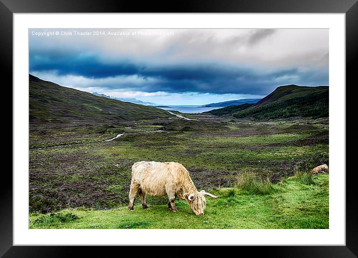 View to Raasay Sound Isle of Skye Framed Mounted Print by Chris Thaxter