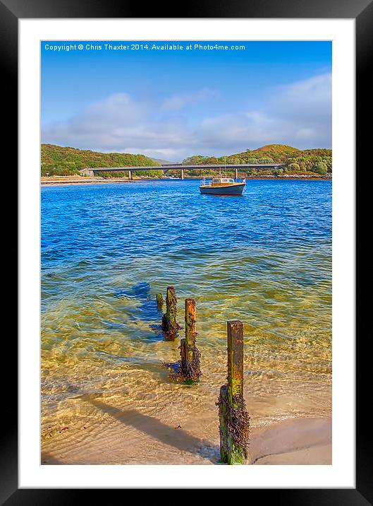 Silver Sands of Morar 5 Framed Mounted Print by Chris Thaxter