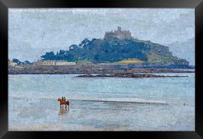 St Michaels Mount Framed Print by Chris Thaxter