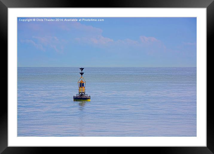 The Buoy Framed Mounted Print by Chris Thaxter