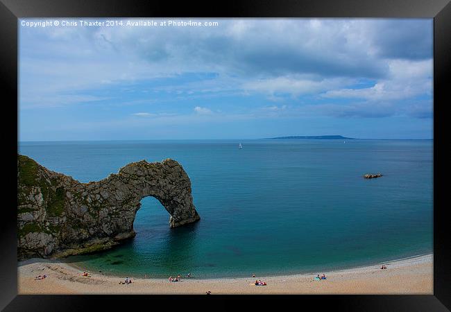  Durdle Door Dorset Framed Print by Chris Thaxter