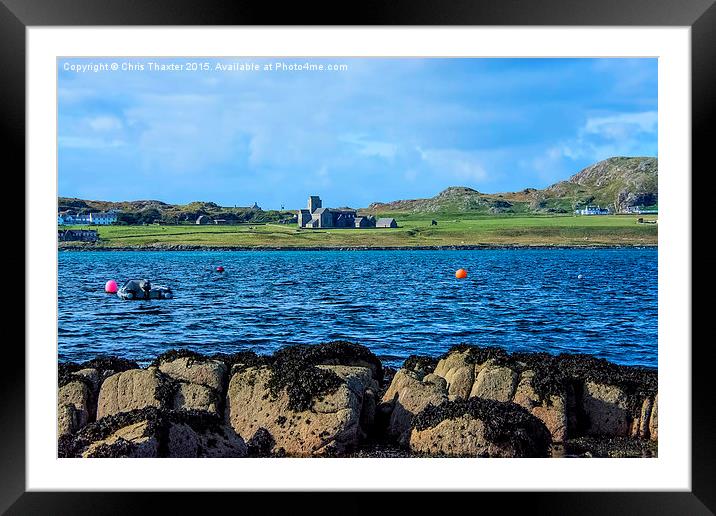  Iona Abbey Isle of Iona Framed Mounted Print by Chris Thaxter