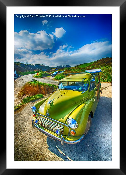  Morris Minor 1000 Traveller Framed Mounted Print by Chris Thaxter