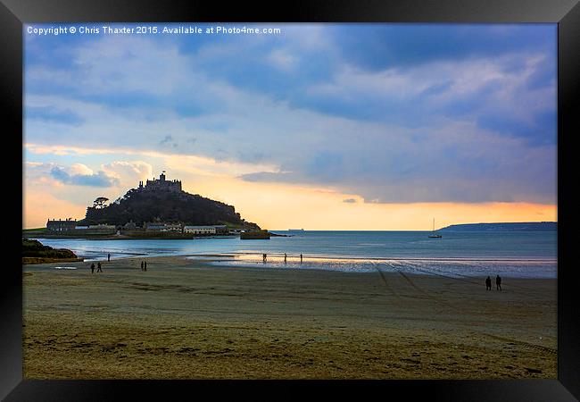  St Michaels Mount Framed Print by Chris Thaxter