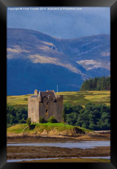  Castle Stalker Argyll, Scotland Framed Print by Chris Thaxter