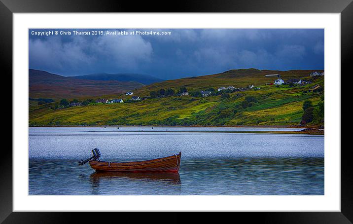  Carbost Loch Harport Framed Mounted Print by Chris Thaxter