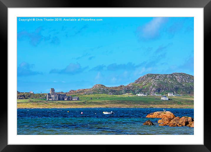  Iona Abbey 2 Framed Mounted Print by Chris Thaxter