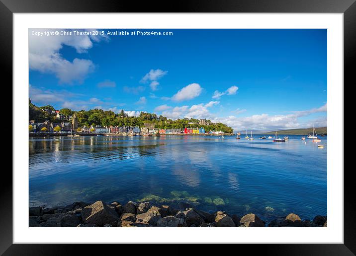  Colourful Tobermory 2 Framed Mounted Print by Chris Thaxter