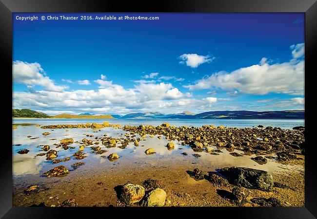 Loch Linnhe Clouds Framed Print by Chris Thaxter
