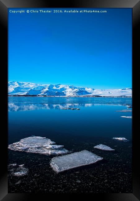 Ice lagoon 3 Iceland Framed Print by Chris Thaxter