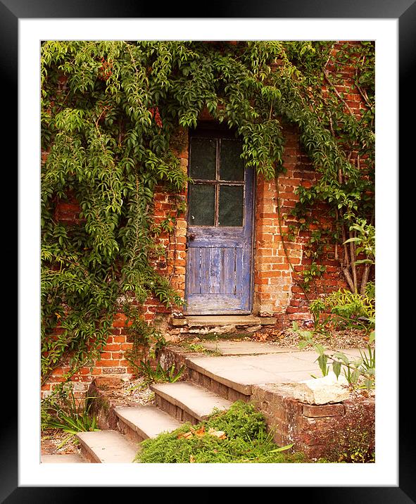 Blue Door Framed Mounted Print by Chris Thaxter