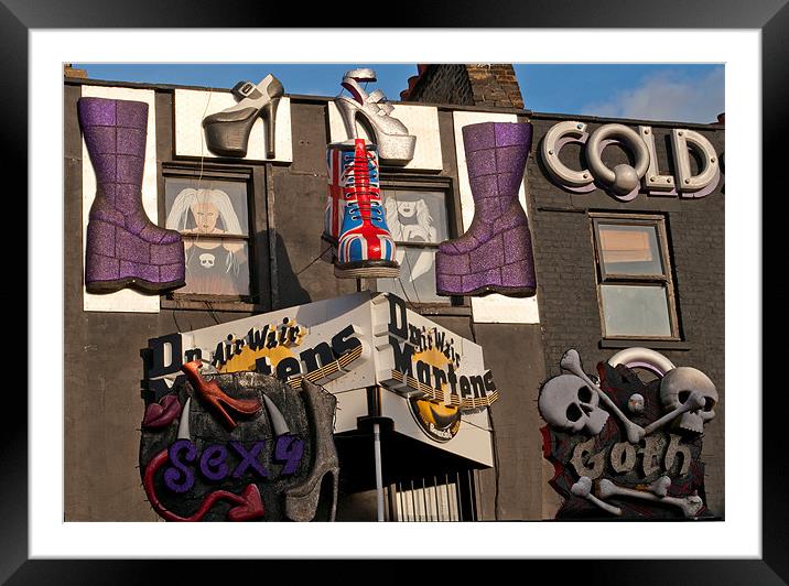 Camden Market shopfront Framed Mounted Print by Chris Thaxter