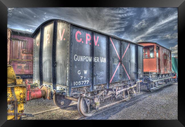 Railway Gunpowder Wagon Framed Print by Chris Thaxter