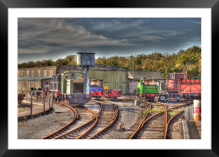 Railway Engine Sheds at Quainton Road Framed Mounted Print by Chris Thaxter