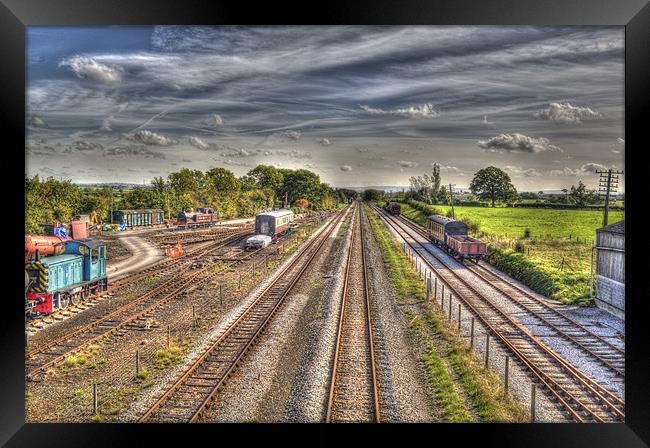 Railway Tracks Framed Print by Chris Thaxter