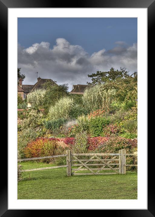 Gated Garden at Leeds Castle Framed Mounted Print by Chris Thaxter